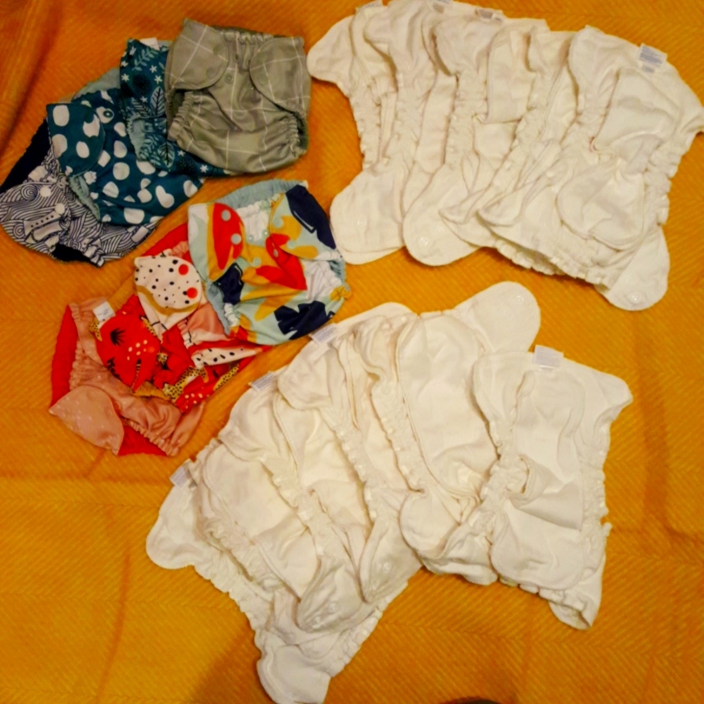 NWOT Esembly Organic Cloth Diaper Swim Diaper Starter Set